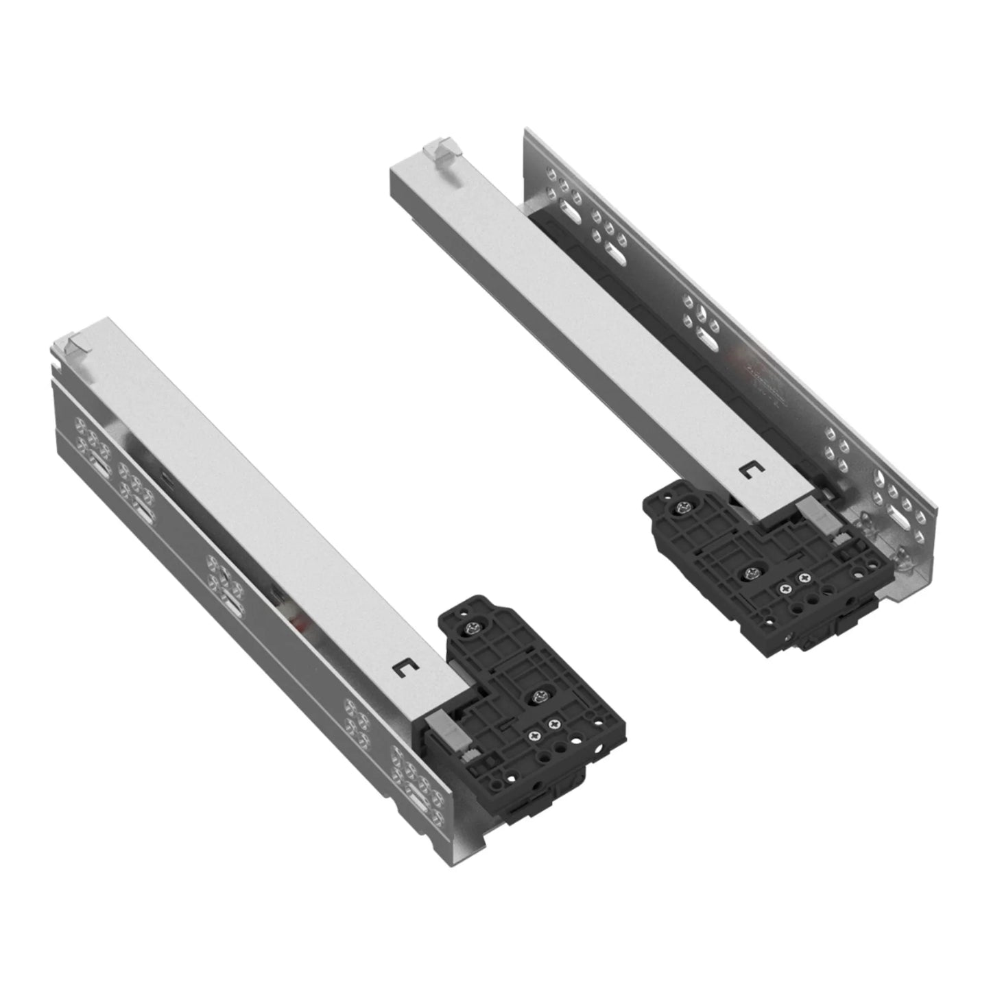 Soft-Close Unterflurführungen Schubladenschienen, Vollauszug 250mm - 600mm – Furnica