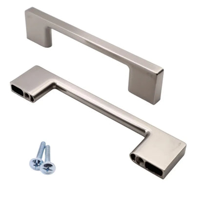 TECHNO Möbelgriff 128mm - Gebürsteter Stahl – Furnica