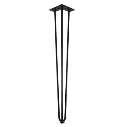 Tischbein 71 cm hoch - Schwarz Matt – Furnica