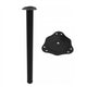 Tischbein 82 cm hoch - Stahl Montageplatte - Schwarz – Furnica