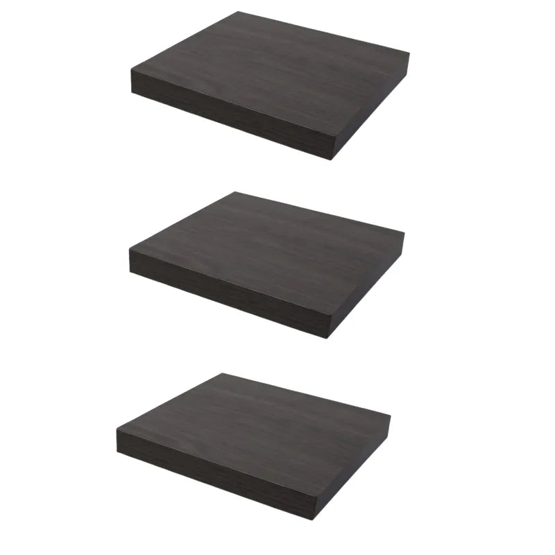 Verdecktes Bücherregal - 3er Pack - Anthrazit Eiche - 23,5cm – Furnica
