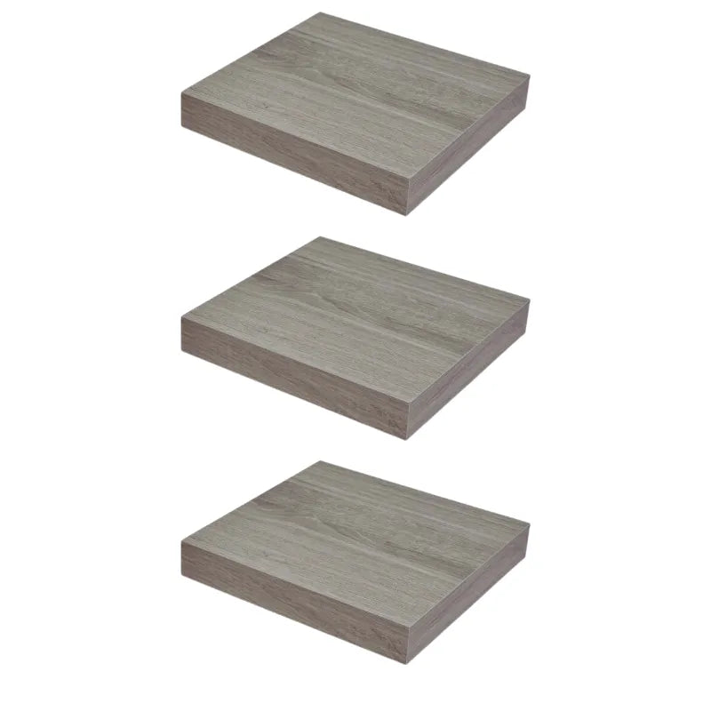 Verdecktes Bücherregal - 3er Pack - Graue Eiche - 23,5cm – Furnica