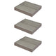 Verdecktes Bücherregal - 3er Pack - Graue Eiche - 23,5cm – Furnica