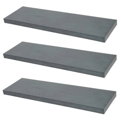 Verdecktes Bücherregal - 3er Pack- Industrie-Grau - 120cm – Furnica