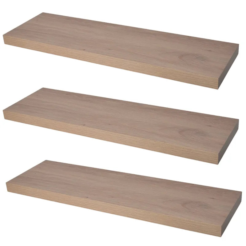 Verdecktes Bücherregal - 3er Pack- Knorrige Eiche - 90cm – Furnica