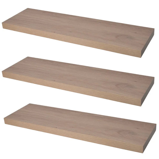 Verdecktes Bücherregal - 3er Pack- Knorrige Eiche - 90cm – Furnica