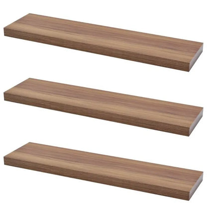 Verdecktes Bücherregal - 3er Pack- Walnussbaum - 90cm – Furnica