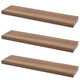 Verdecktes Bücherregal - 3er Pack- Walnussbaum - 90cm – Furnica