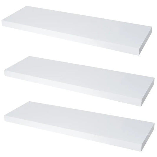 Verdecktes Bücherregal - 3er Pack - Weiß Matt - 80cm – Furnica