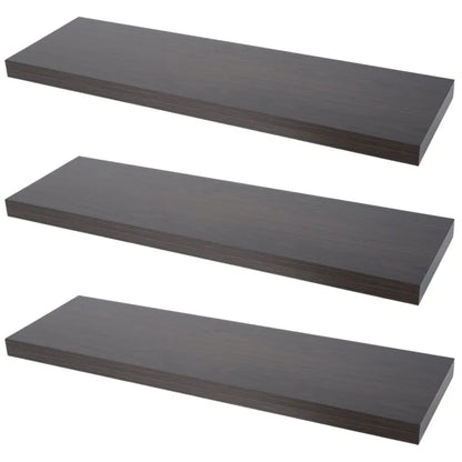 Verdecktes Bücherregal - 3er Pack- Wenge - 80cm – Furnica