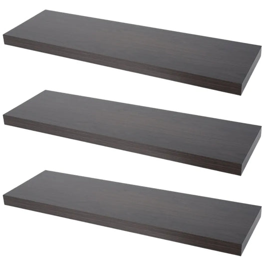 Verdecktes Bücherregal - 3er Pack- Wenge - 80cm – Furnica