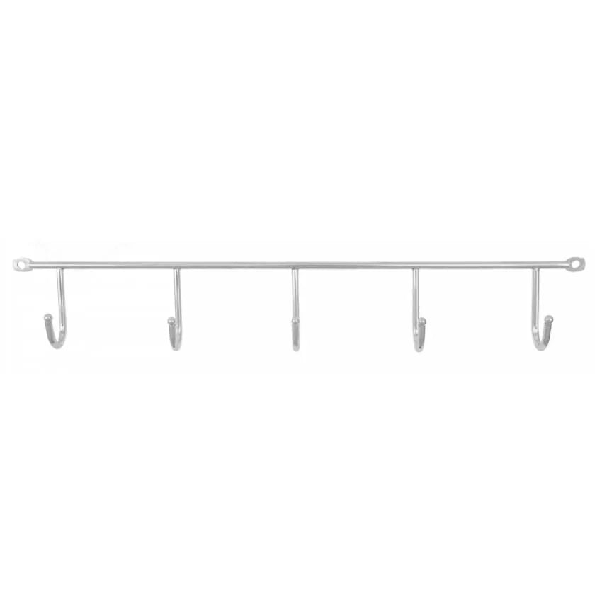 Wandkleiderstange L=400mm, 5 Haken – Furnica