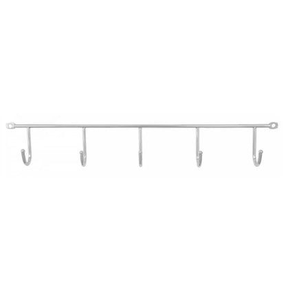 Wandkleiderstange L=400mm, 5 Haken – Furnica