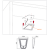 3 Wandhängeschrank LED Lampen + Netzteil (F04)