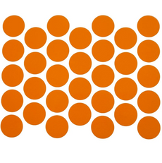 Schraubabdeckkappen Selbstklebend - Orange 18mm