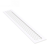 Aluminium-Lüftungsgitter für Küchenarbeitsplatten / Sockel, 480x80mm Weiß