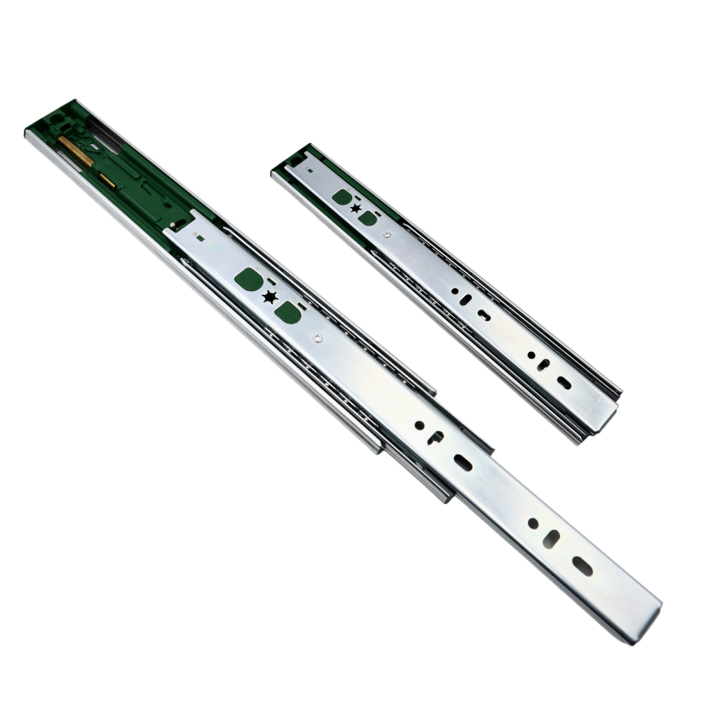 Push-to-Open + Soft Close Kugelführung Schubladenschienen, 500mm - H45
