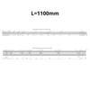 Schubladenschienen Vollauszug 1100mm - H53 (1 Satz)