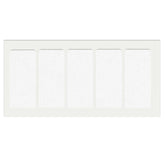Selbstklebendes Filzpad 40x90mm Weiß