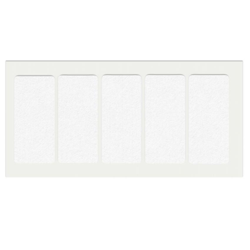 Selbstklebendes Filzpad 40x90mm Weiß